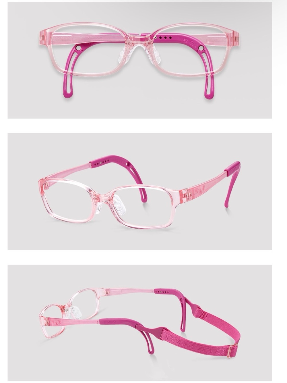 Tomato Glasses Square Pink-TKBC7 (KIDS B) 40